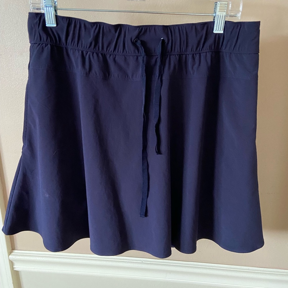 Talbots Dark Blue Skirt with Elastic Waist